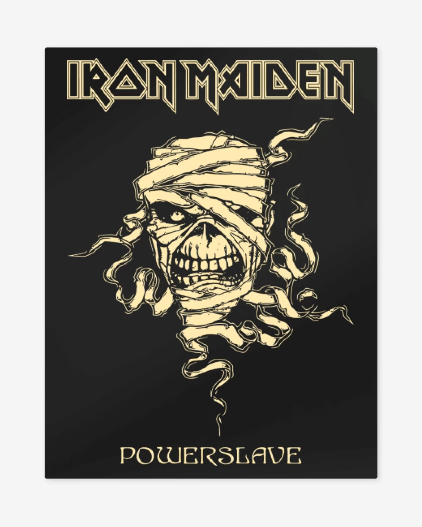 Print metalico Negro de Eddie Powerslave