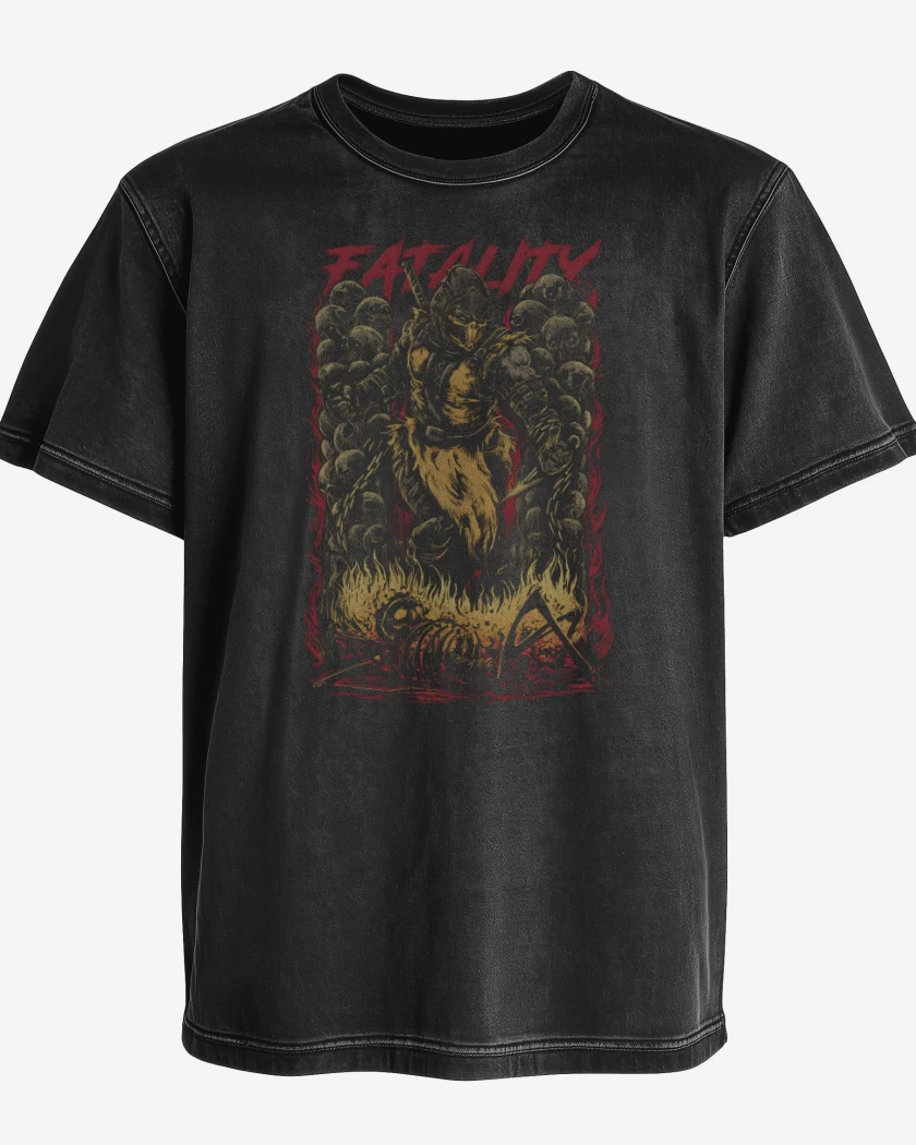 Polera desgastada Inferno Scorpion