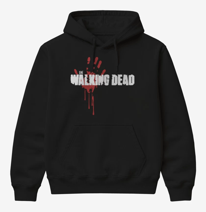 Poleron Canguro básico Negro de TWD 4