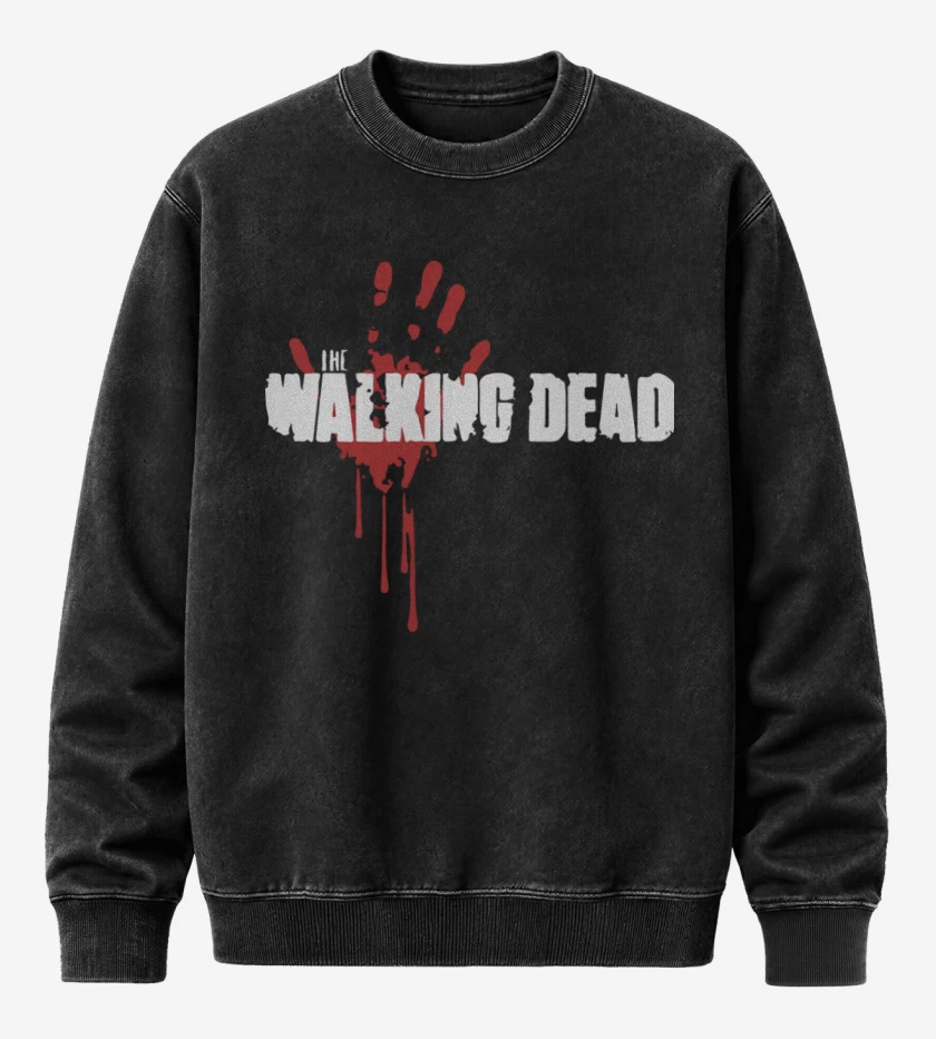 Poleron Polo Acid Wash Negro de TWD 4