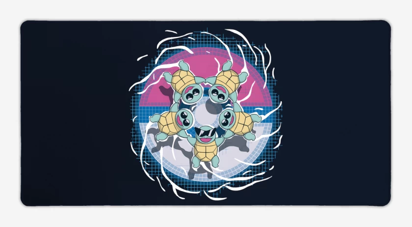 Mouse pad Gamer Azul Marino de Squirtle Squad