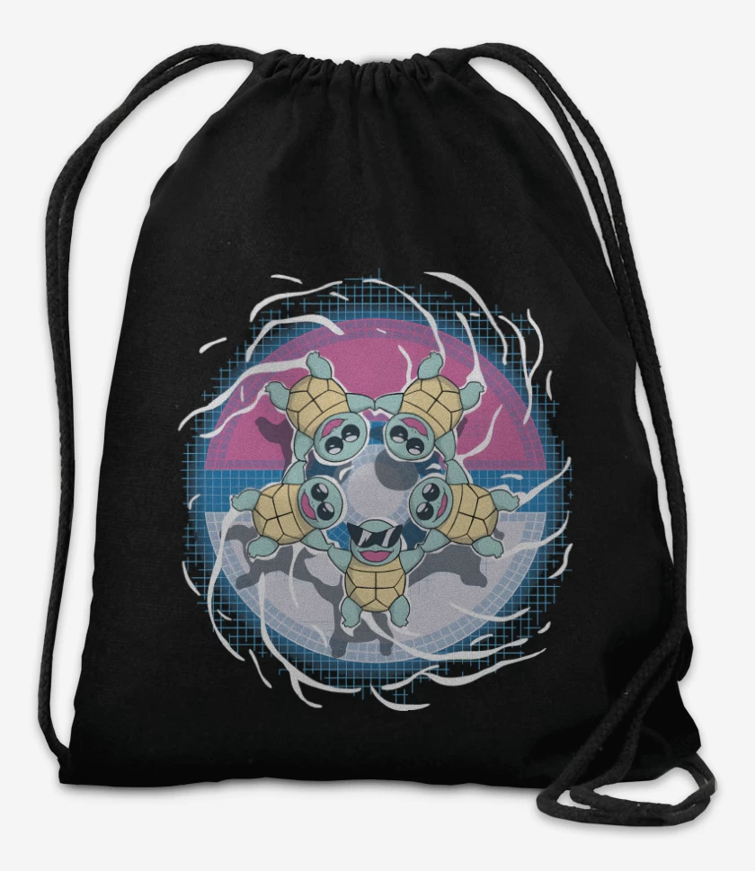 Mochila Negro de Squirtle Squad