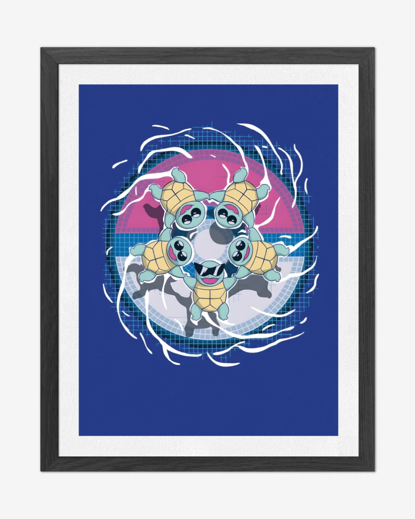 Cuadro decorativo Azul Rey de Squirtle Squad