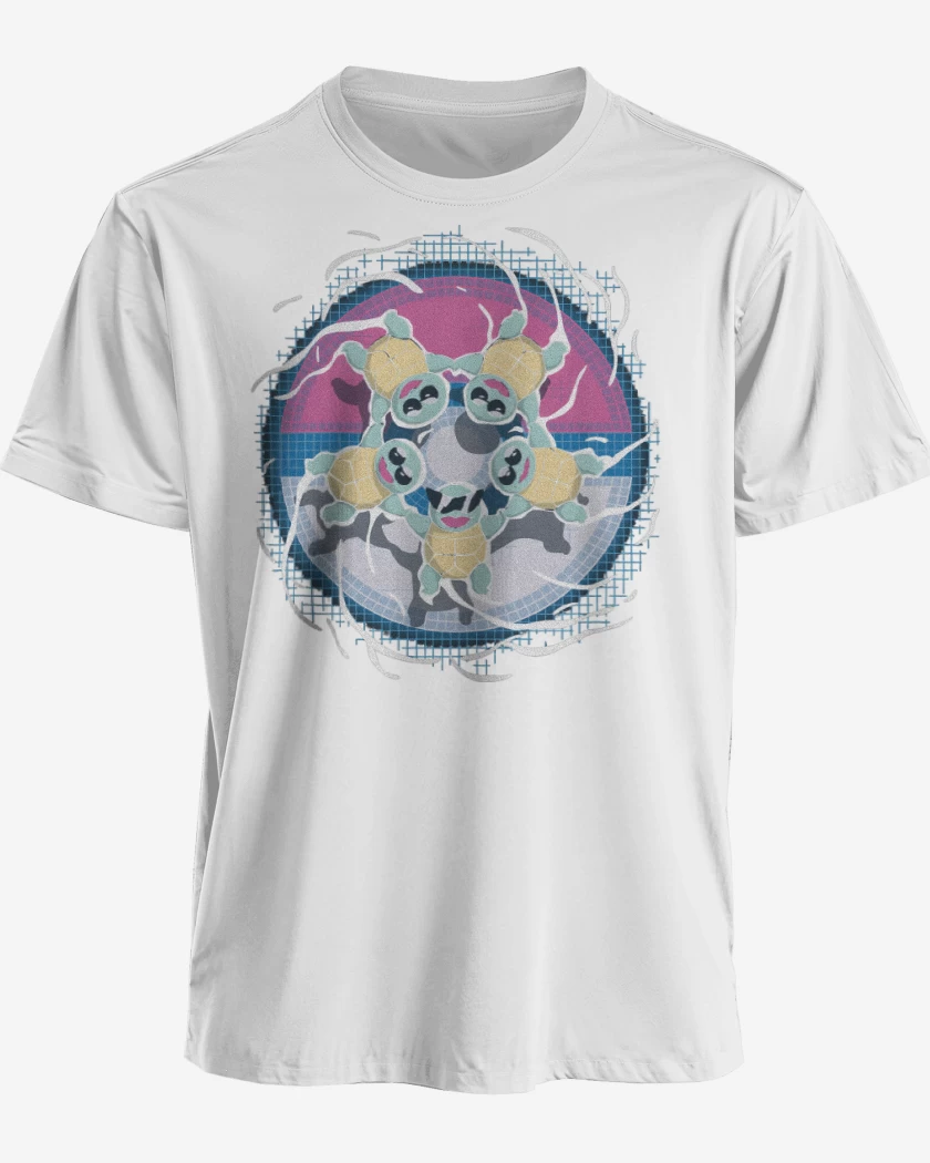 Polera premium Blanco de Squirtle Squad