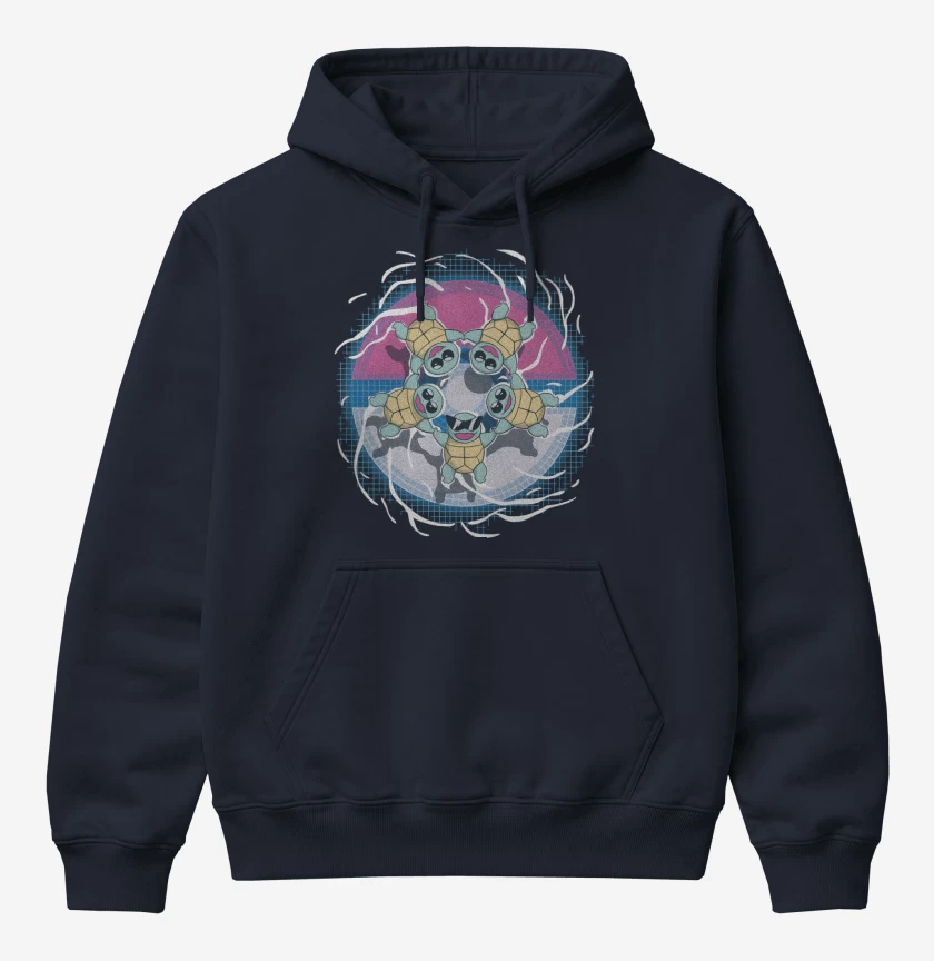 Poleron Canguro básico Azul Marino de Squirtle Squad