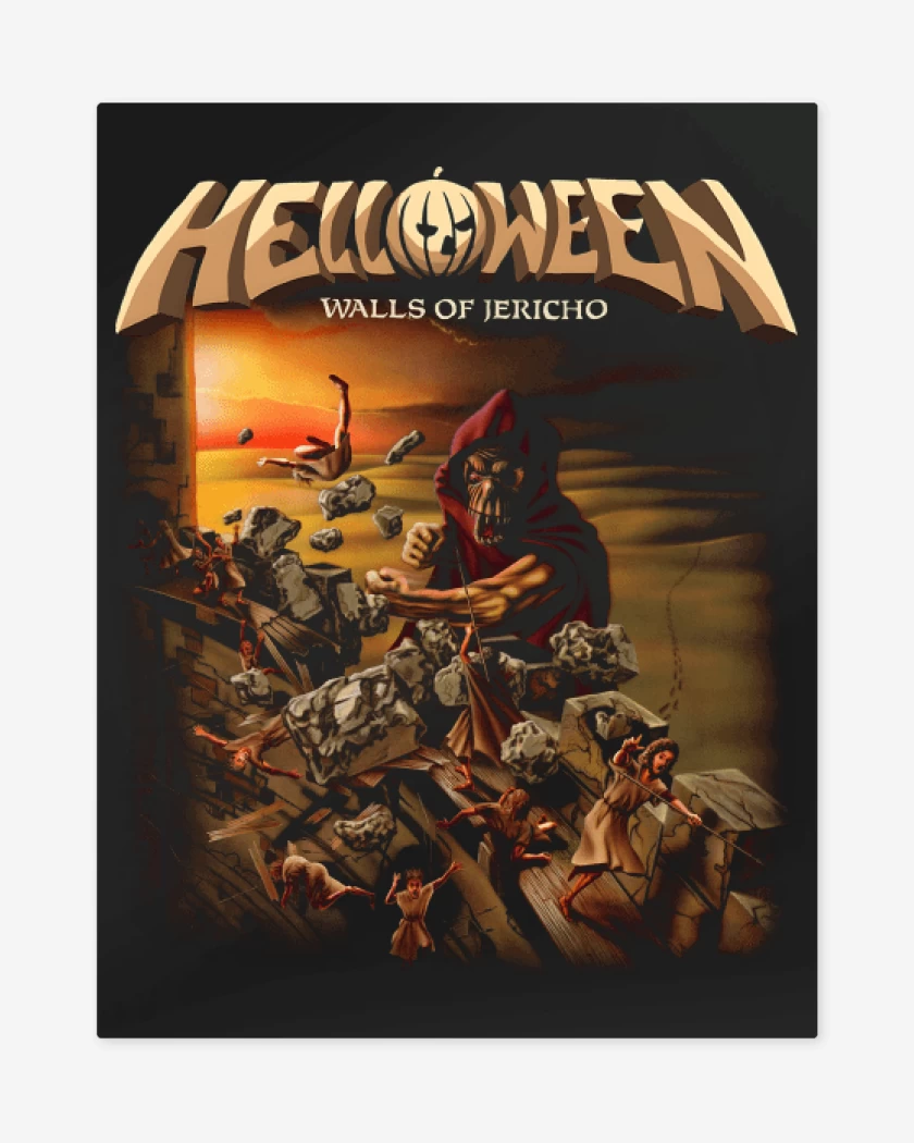Print metalico Negro de Walls of Jericho