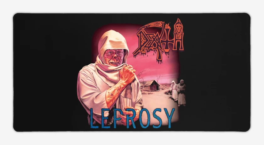 Mouse pad Gamer Negro de Leprosy 