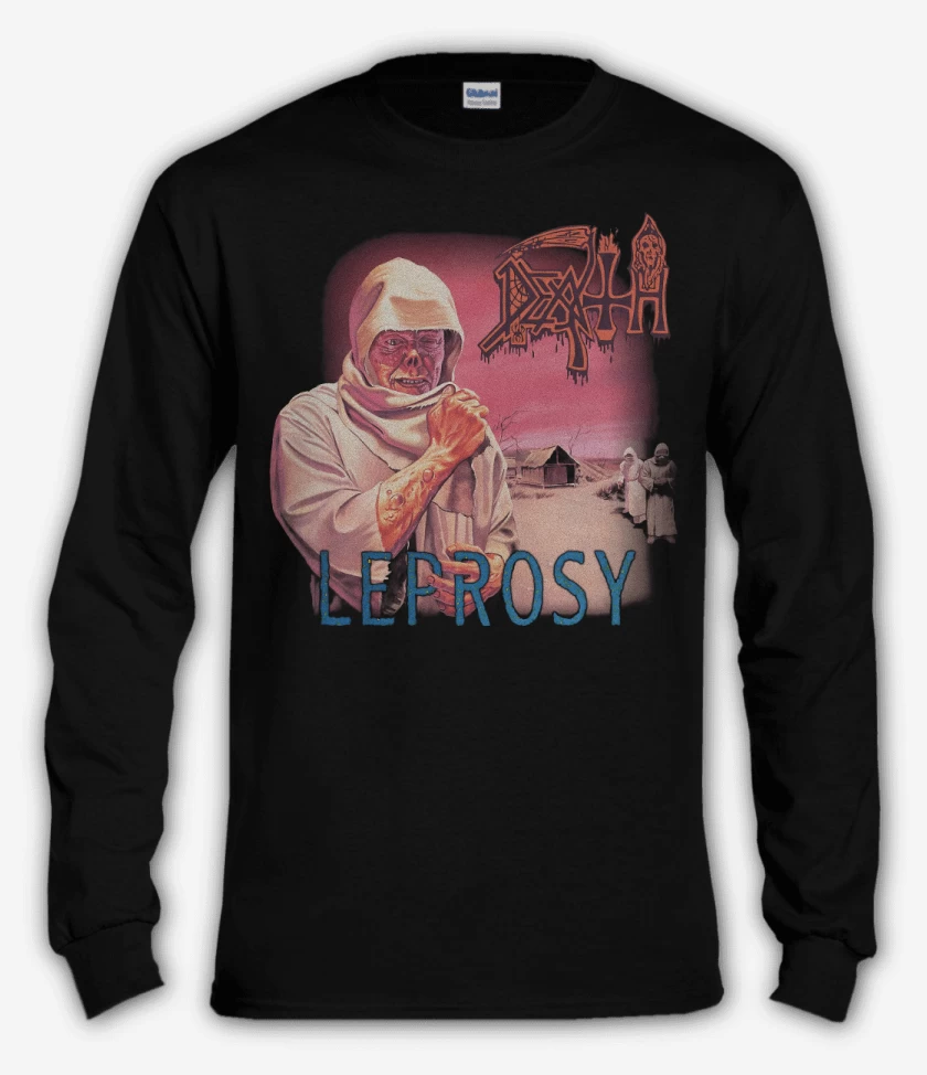 Polera manga larga Negro de Leprosy 