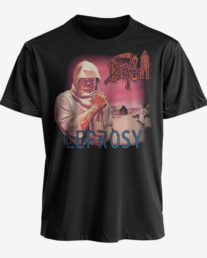 Polera premium Negro de Leprosy 