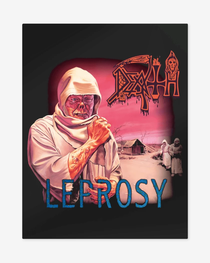 Print metalico Negro de Leprosy 