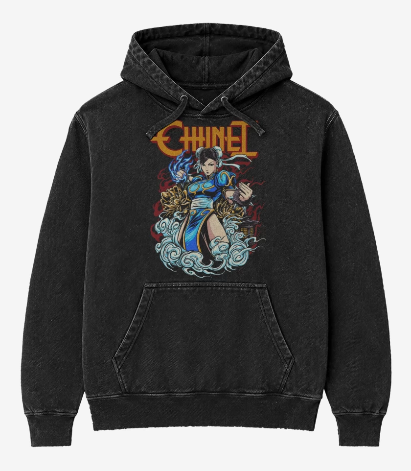 Poleron Canguro Acid Wash Chun-Ri