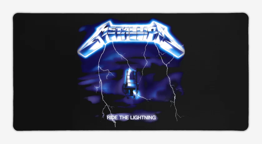 Mouse pad Gamer Negro de Ride the Lightning