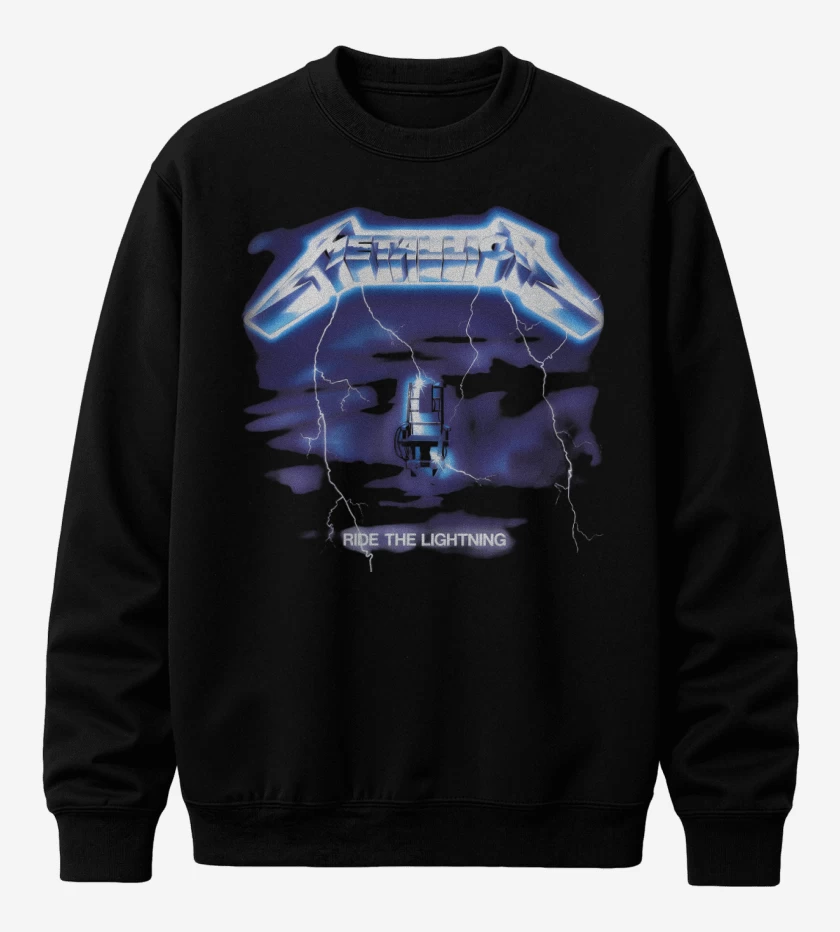 Poleron polo Negro de Ride the Lightning