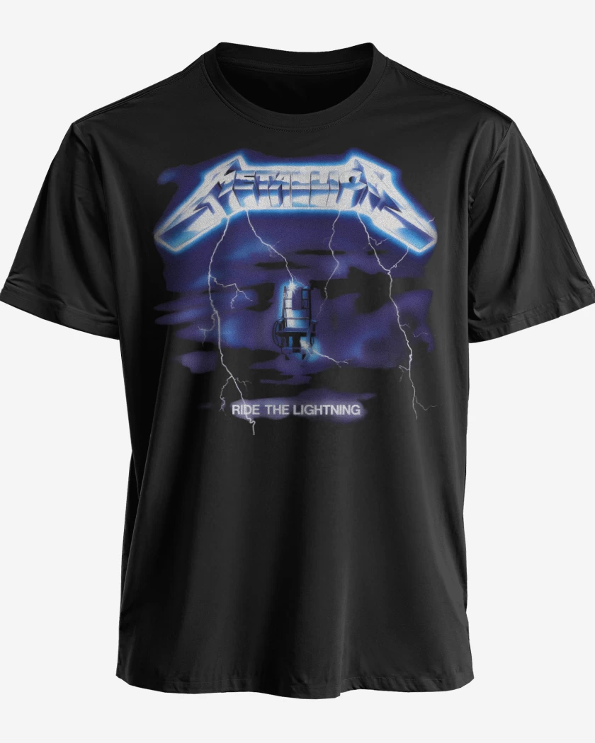 Polera premium Negro de Ride the Lightning