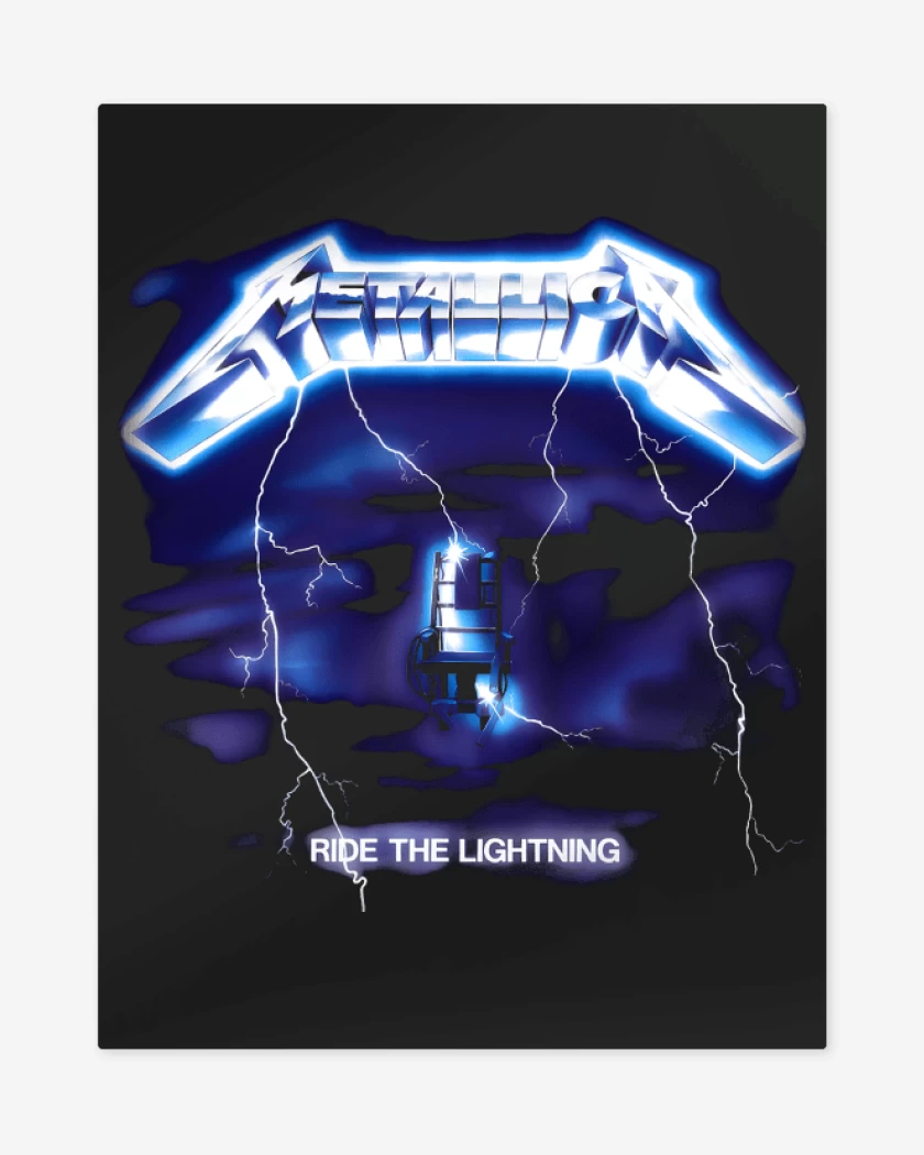 Print metalico Negro de Ride the Lightning