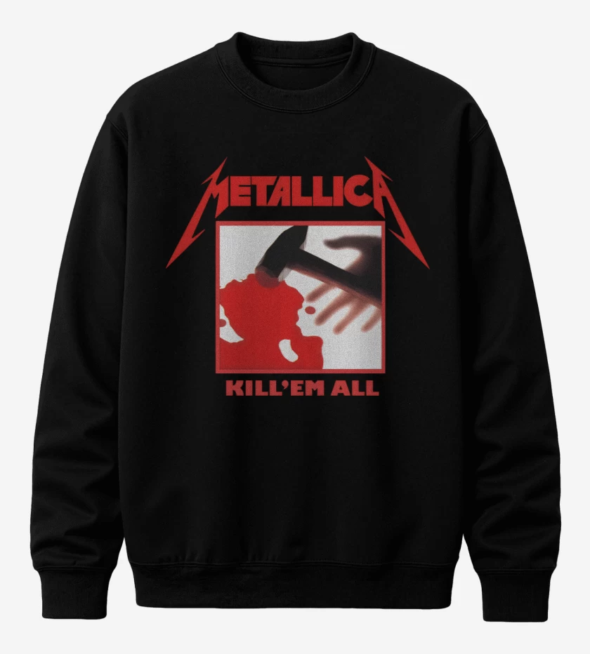 Poleron polo Negro de Kill Em All
