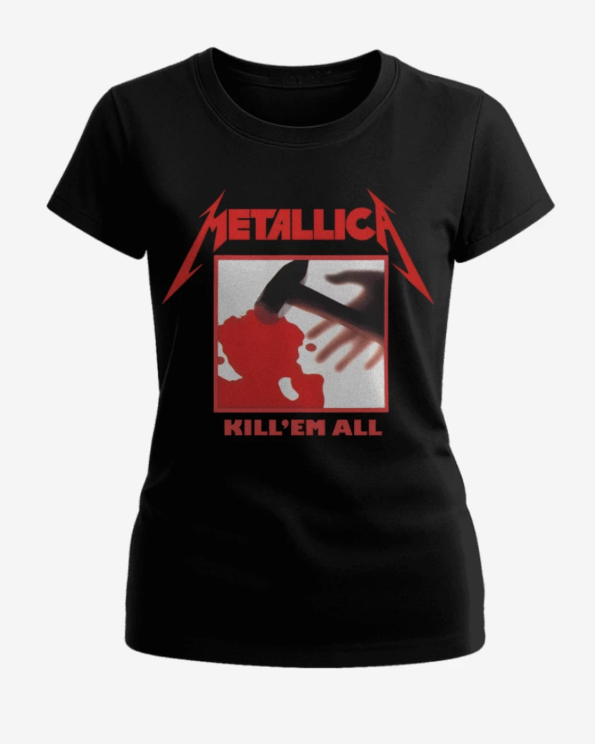 Polera de Mujer Negro de Kill Em All
