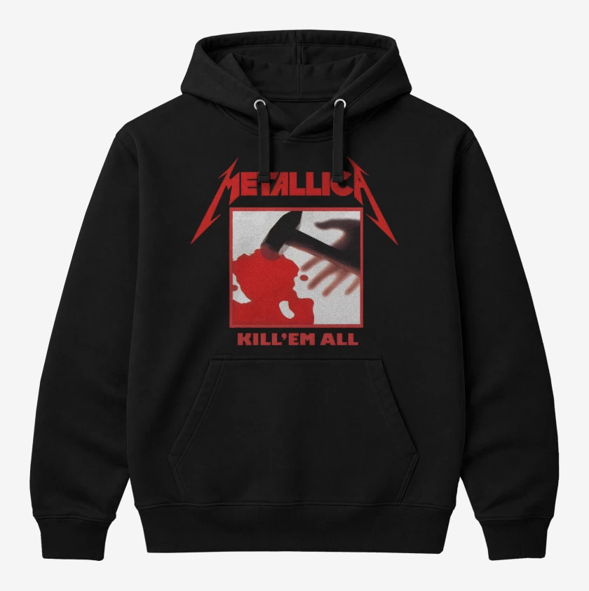 Polerón Canguro Negro de Kill Em All