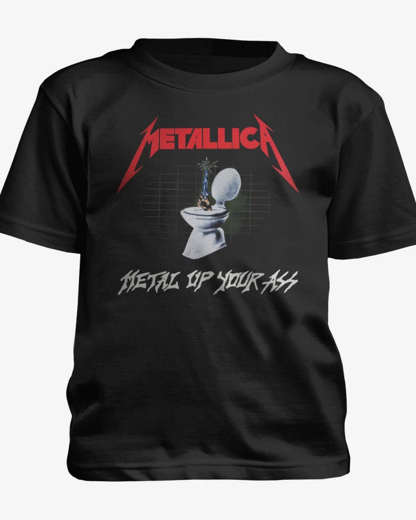 Polera de niño Negro de Metal Up Your Ass