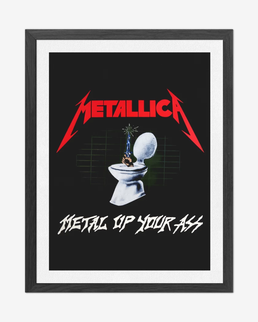 Cuadro decorativo Negro de Metal Up Your Ass