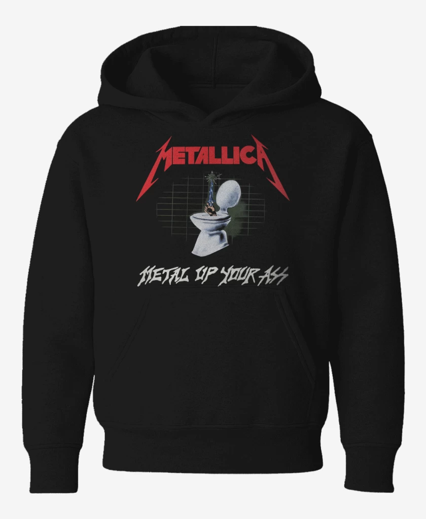 Poleron de niño Negro de Metal Up Your Ass