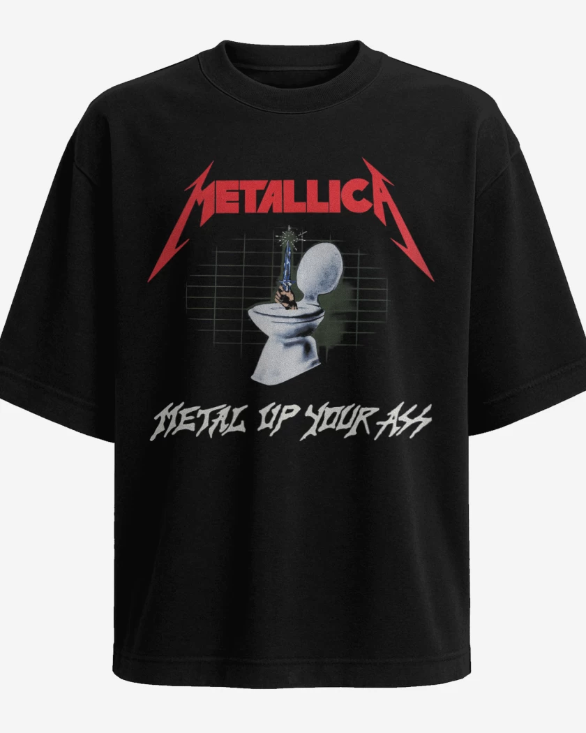Polera Oversize Metal Up Your Ass