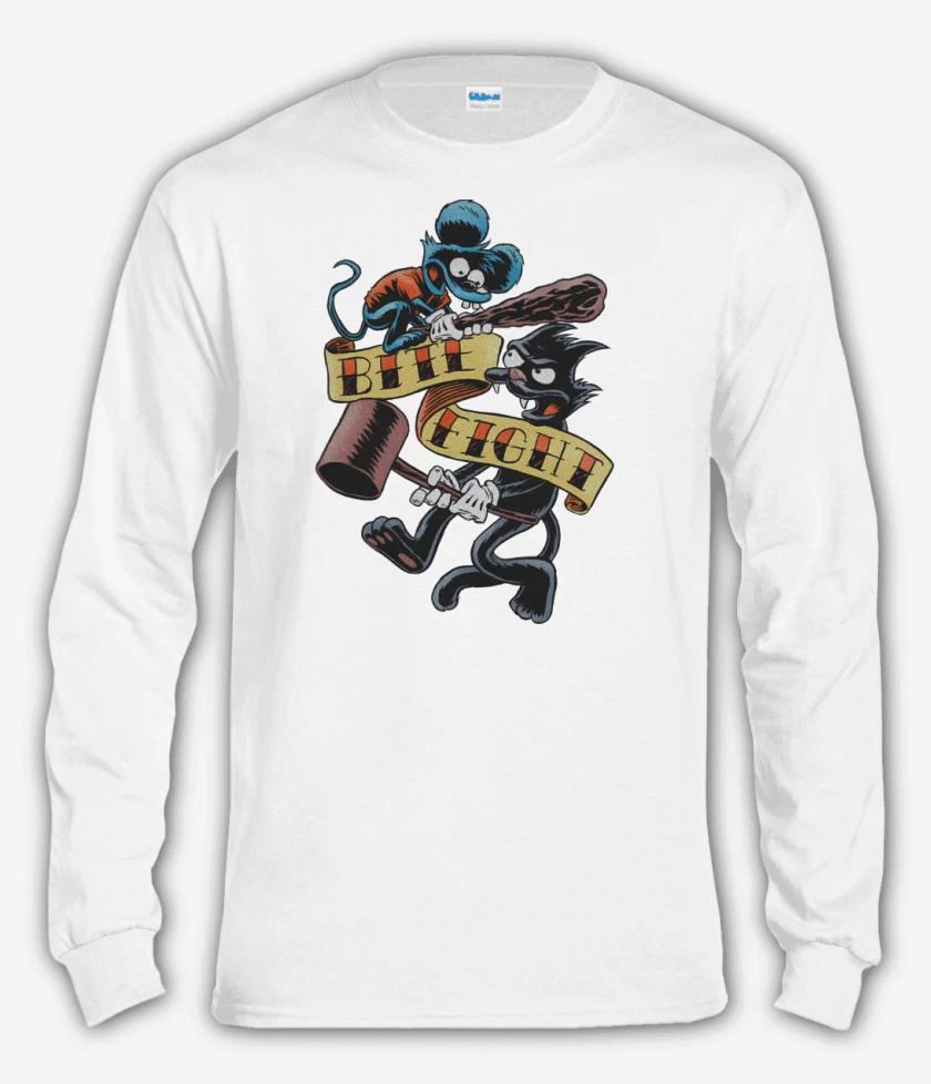 Polera manga larga Blanco de Bite & Fight 