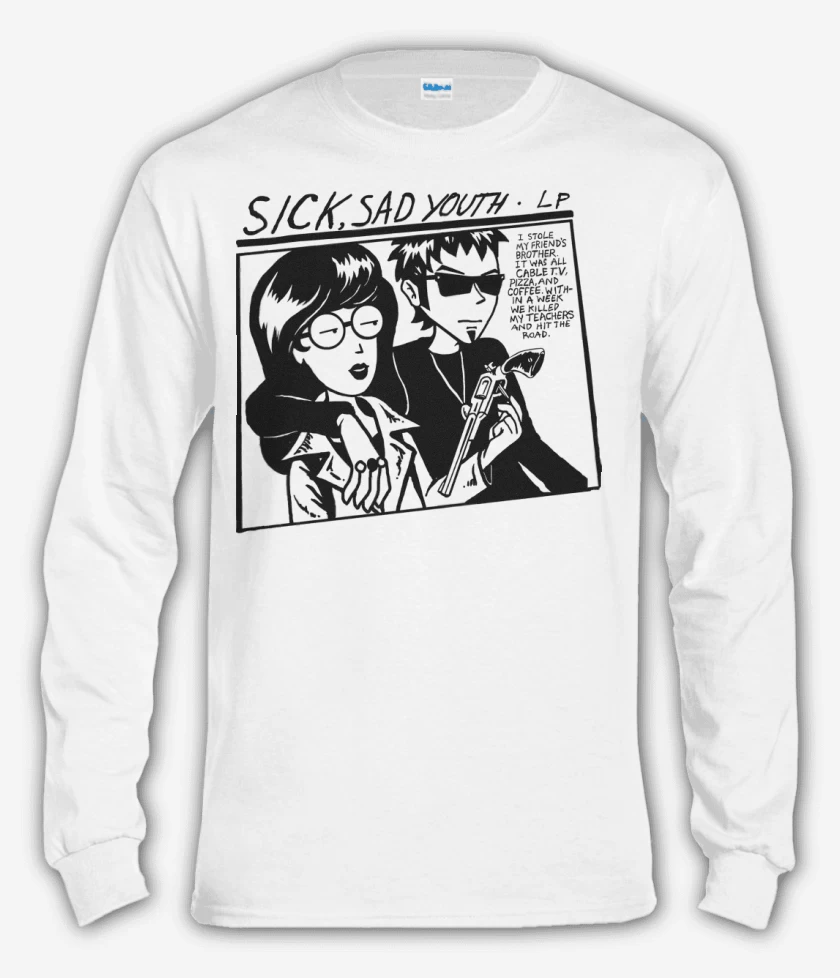 Polera manga larga Blanco de Sick Sad Youth