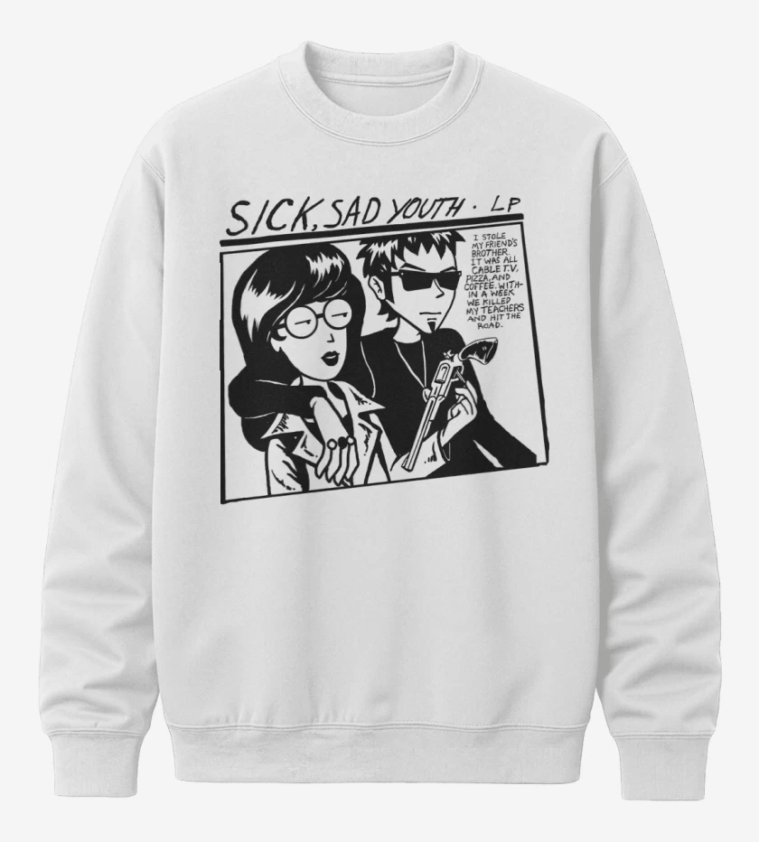 Poleron polo Blanco de Sick Sad Youth