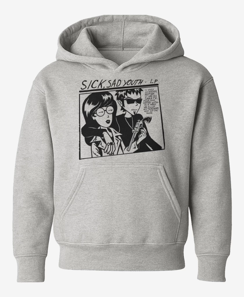 Poleron de niño Gris Melange de Sick Sad Youth