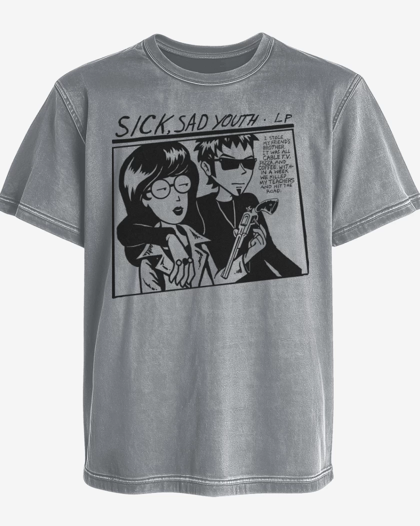 Polera desgastada Sick Sad Youth