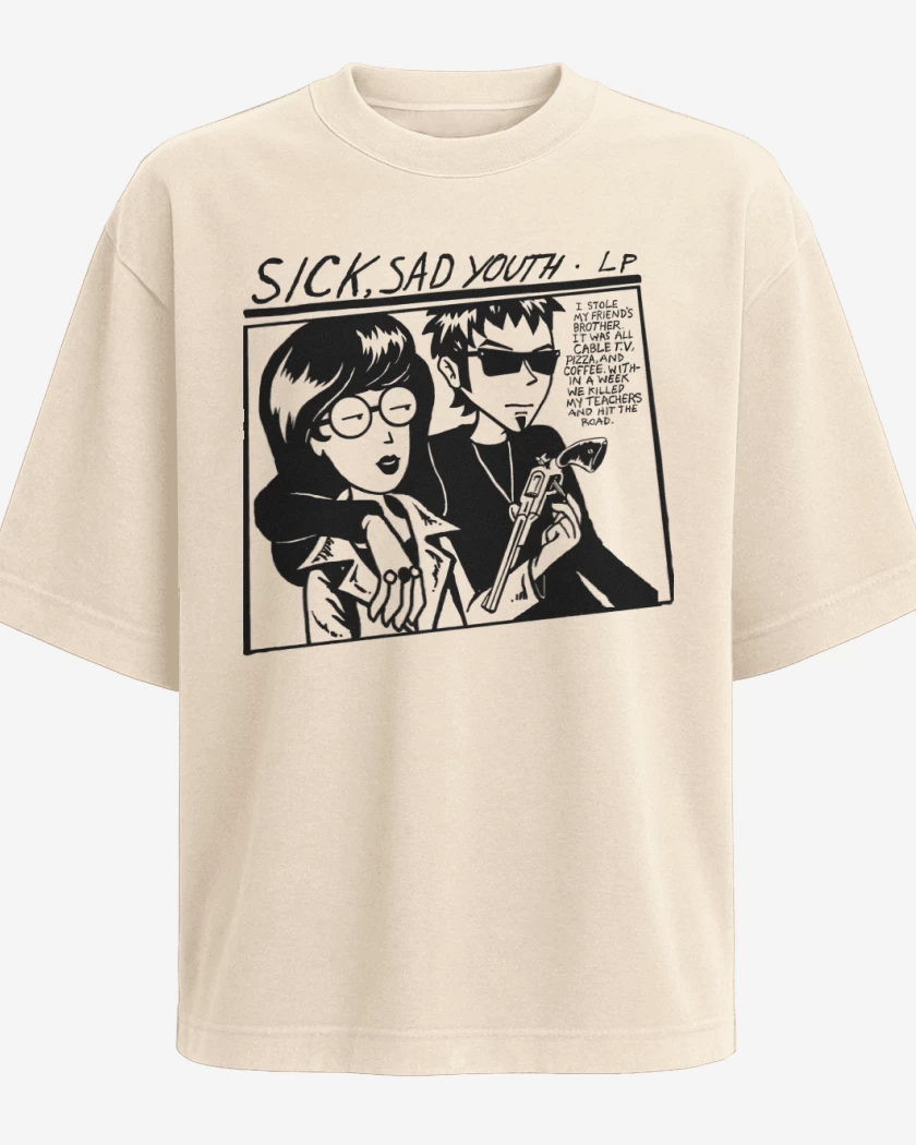 Polera Oversize Beige de Sick Sad Youth