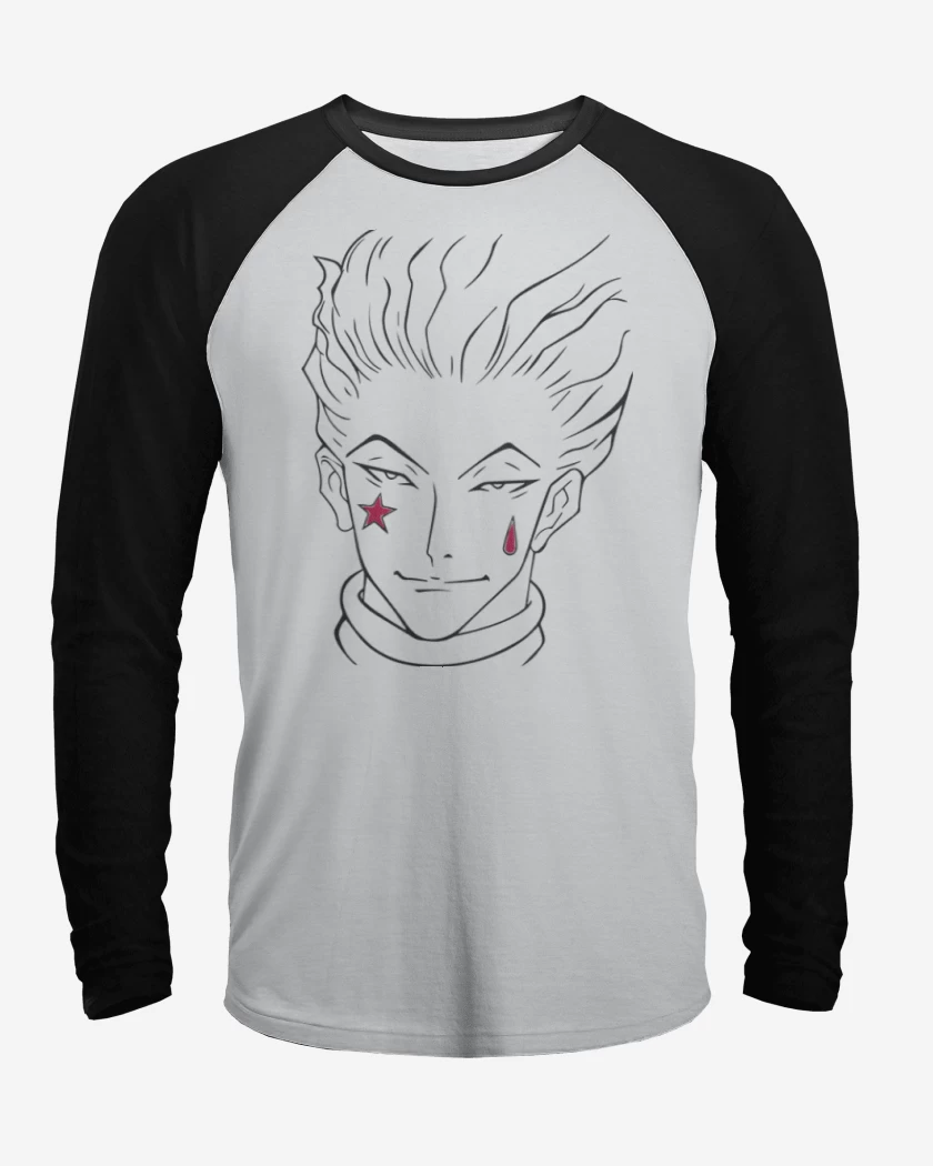 Polera Raglan Blanco / Negro de Hisoka