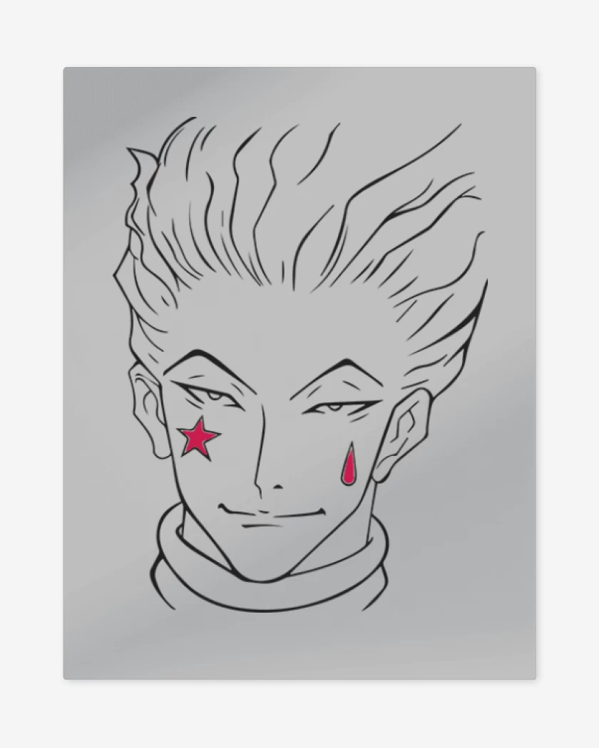 Print metalico Gris Melange de Hisoka