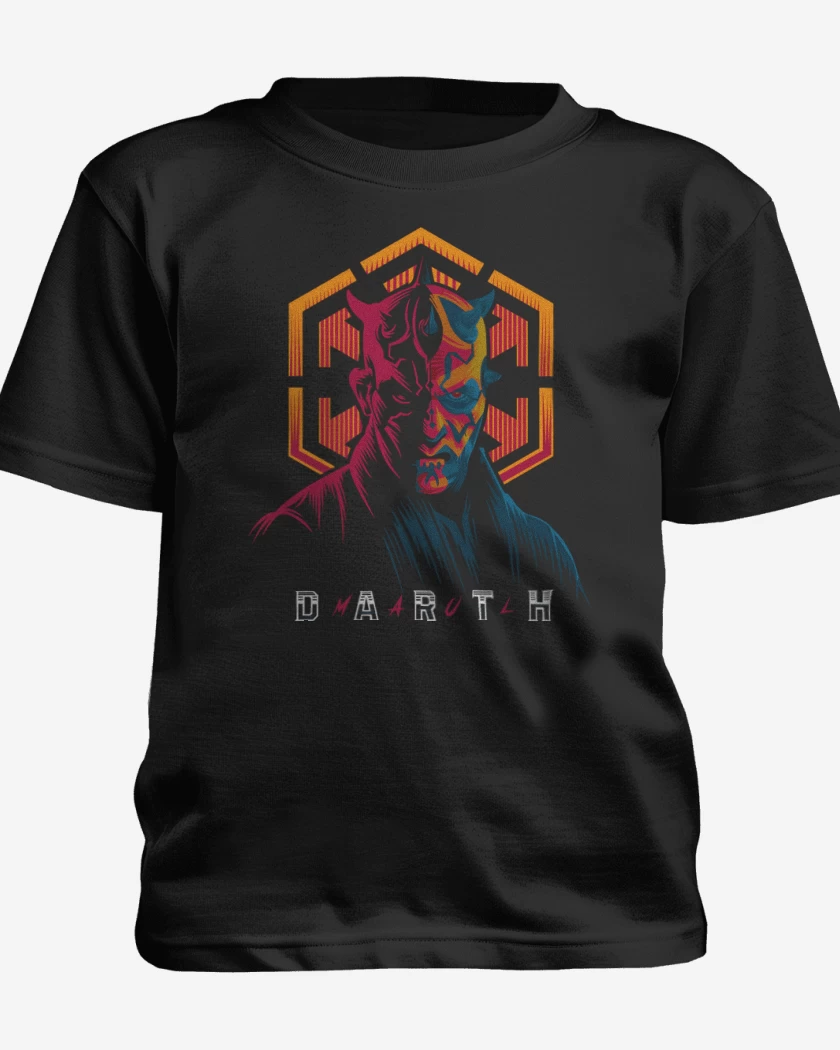 Polera de niño Negro de Darth Maululo