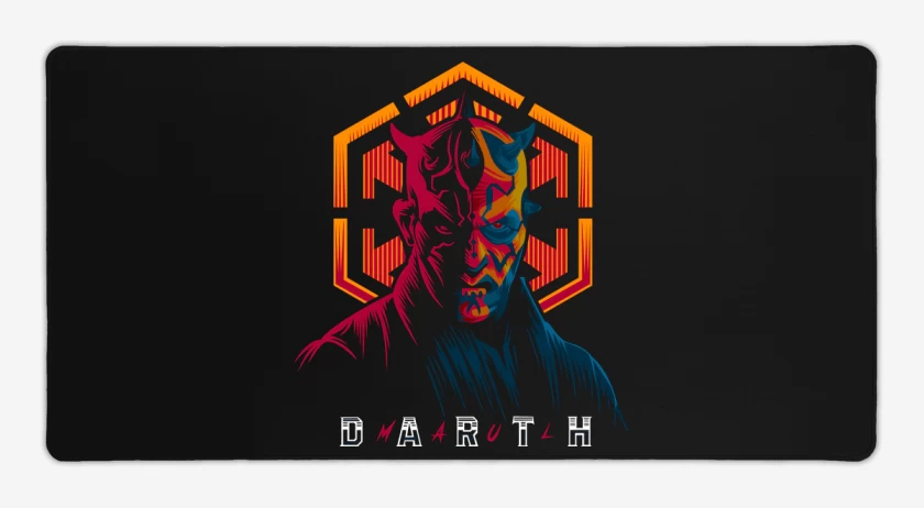 Mouse pad Gamer Negro de Darth Maululo