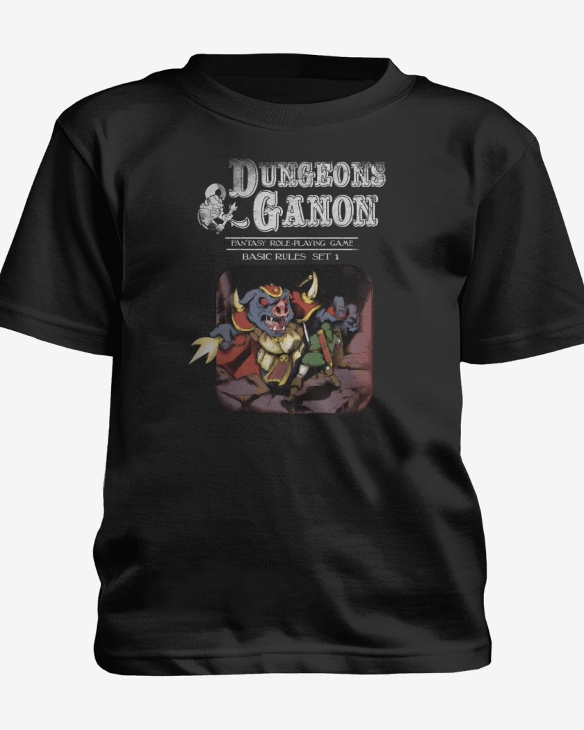 Polera de niño Negro de Calabozos & Ganon