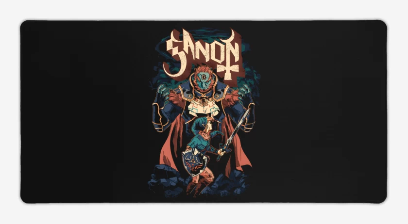 Mouse pad Gamer Negro de Señor de la Oscuridad