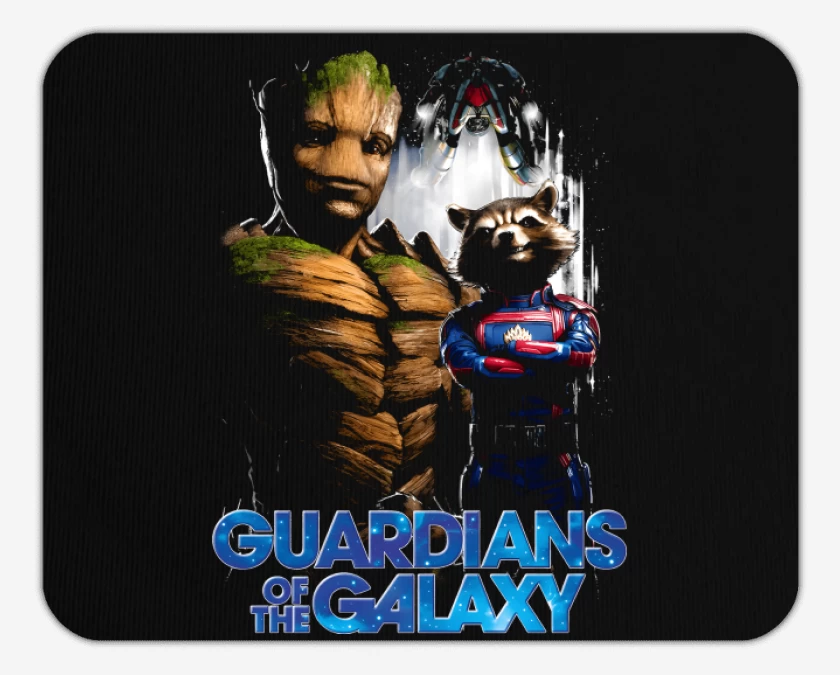 Mousepad Negro de Groot x Rocket
