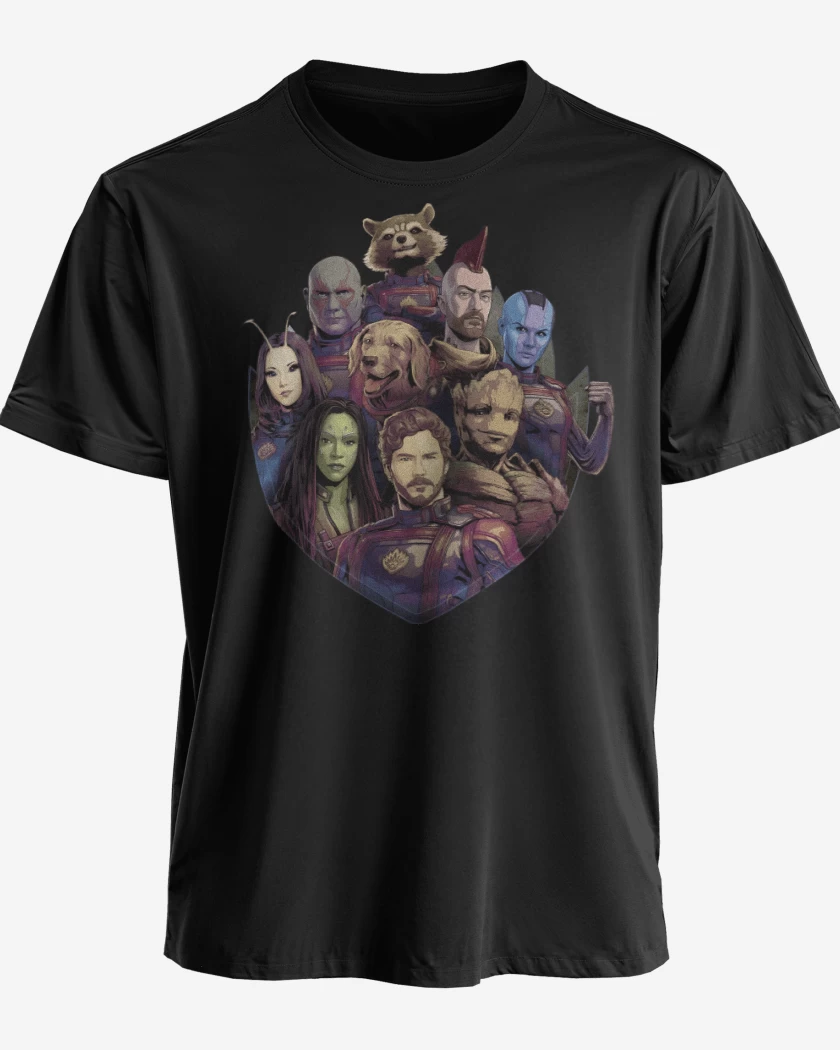 Polera premium Negro de Los Guardianes