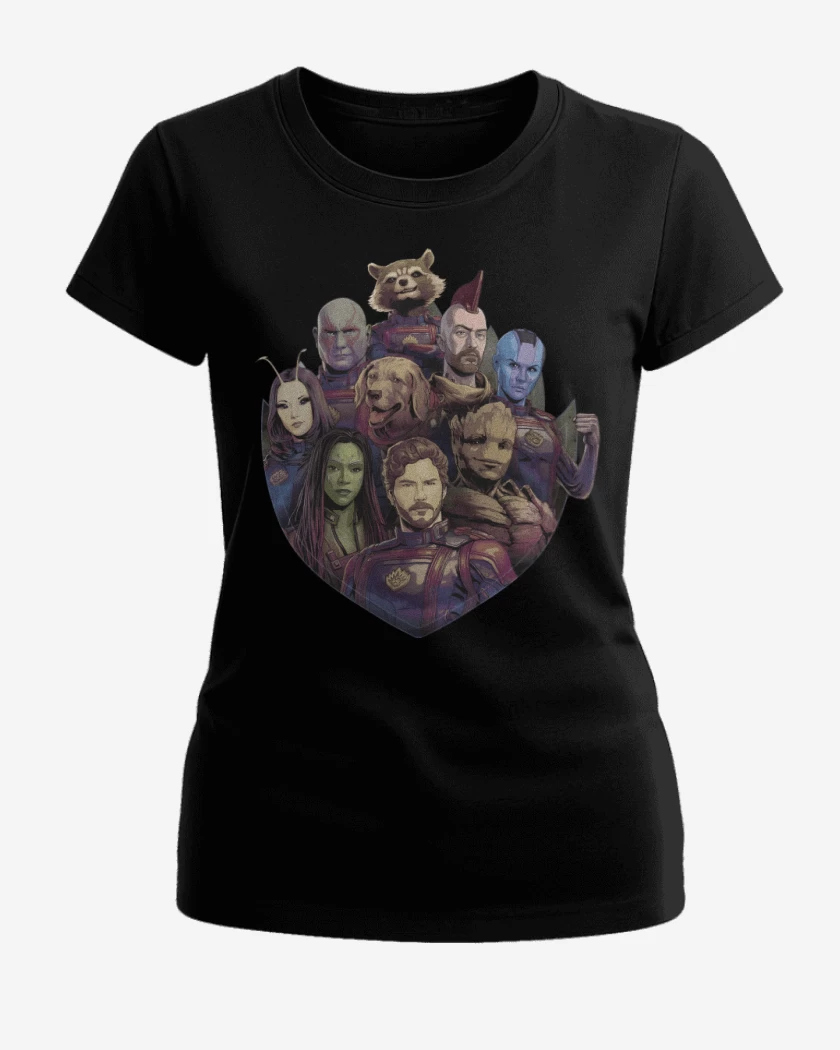 Polera de Mujer Negro de Los Guardianes