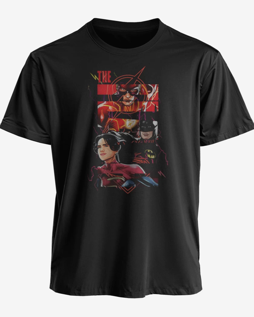 Polera El Rayo, El Murcielago y la Superchica
