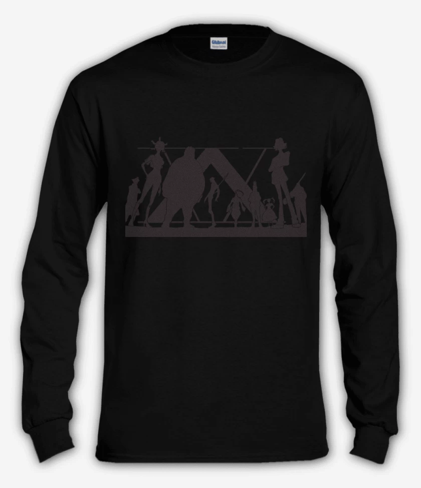 Polera manga larga Negro de Hxh