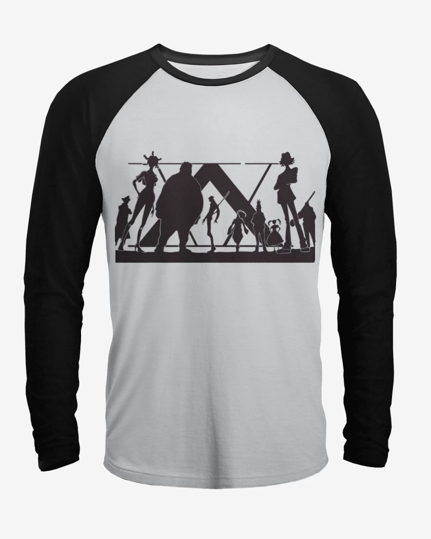 Polera Raglan Blanco / Negro de Hxh