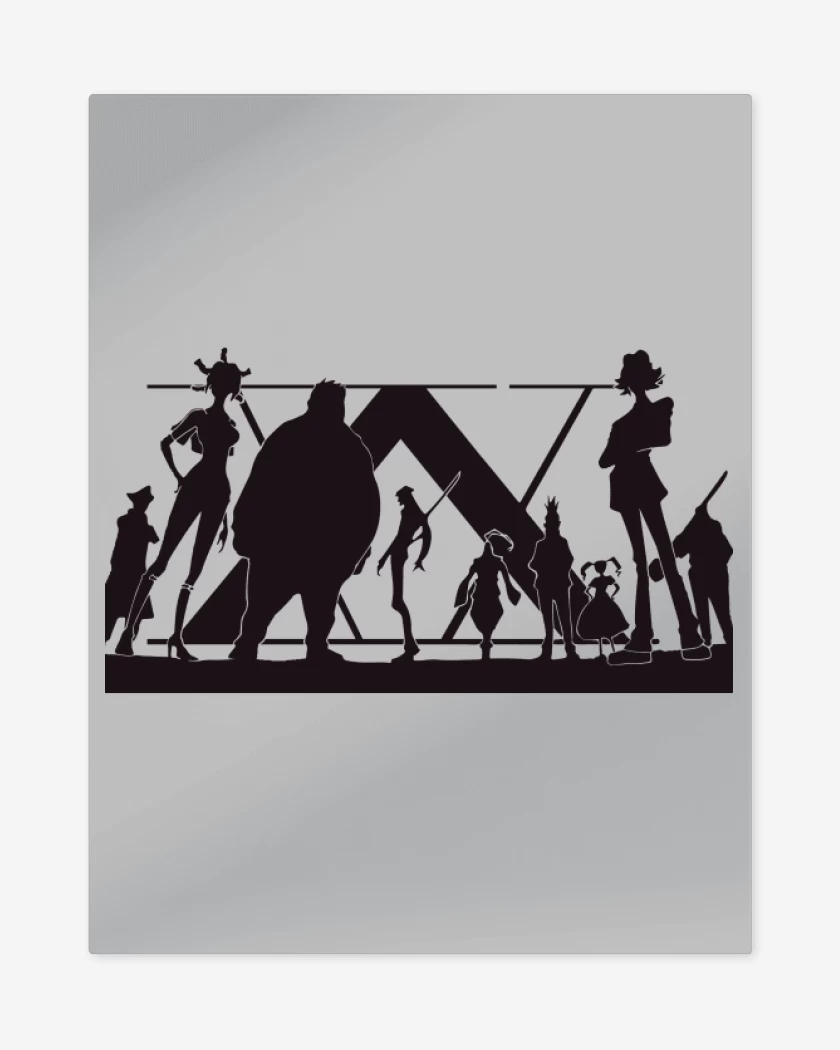 Print metalico Gris Melange de Hxh