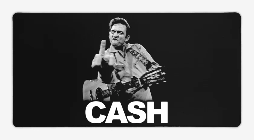 Mouse pad Gamer Negro de Cash 