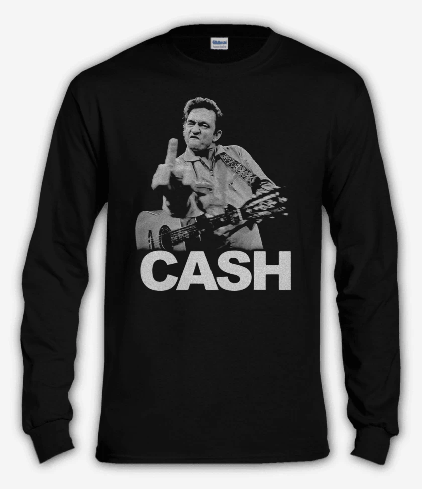Polera manga larga Negro de Cash 