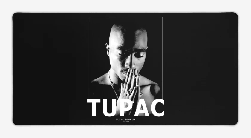 Mouse pad Gamer Negro de TUPAC SHAKUR