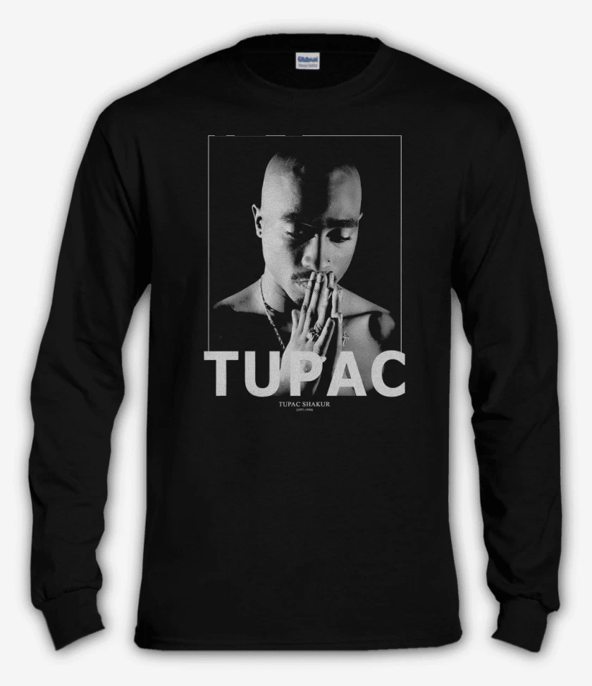 Polera manga larga Negro de TUPAC SHAKUR