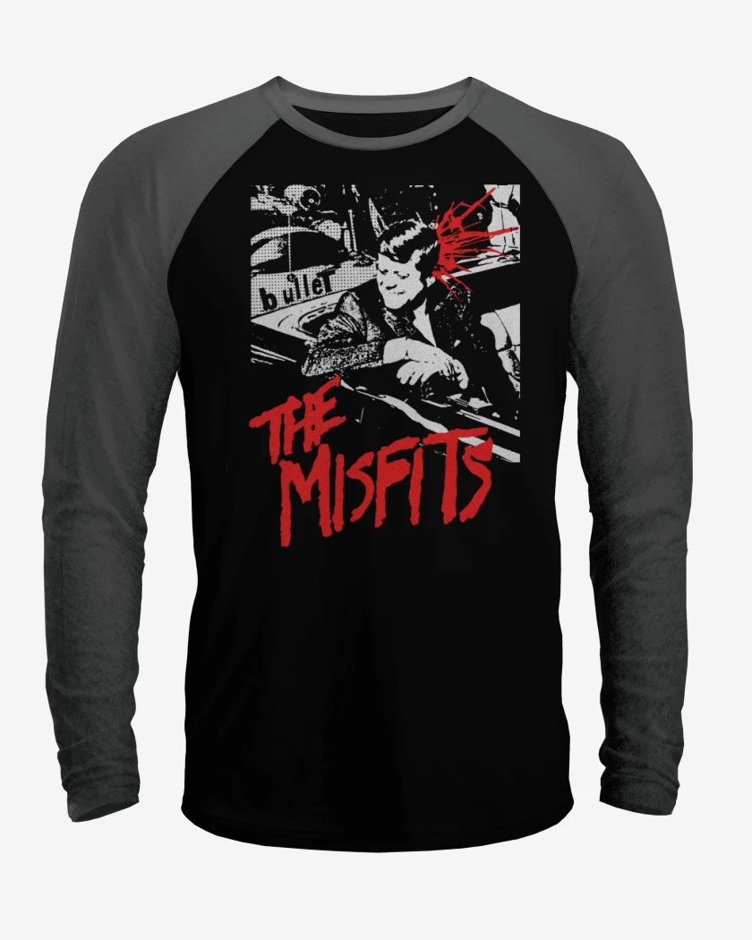 Polera Raglan Negro / Negro Heather de Bullet 